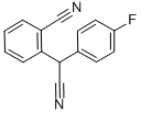 2-[シアノ(4-フルオロフェニル)メチル]ベンゼンカルボニトリル 化学構造式