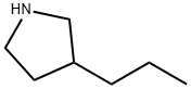 3-プロピルピロリジン 化学構造式