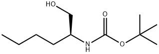 (S) - (1-羟基己烷-2-基)氨基甲酸叔丁酯 结构式