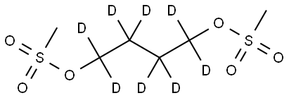 ブスルファン‐D8(テトラメチレン‐D8) 化学構造式