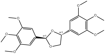BIS-(3,4,5-TRIMETHOXYPHENYL)-1,3-DIOXOLANE, 116673-45-1, 结构式