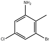 3-ブロモ-5-クロロ-2-メチルアニリン 化学構造式