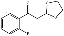 2-(1,3-Dioxolan-2-yl)-1-(2-fluoro-phenyl)-ethanone Struktur