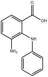 3-アミノ-2-(フェニルアミノ)安息香酸 化学構造式