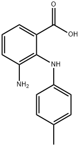 3-Amino-2-(4-methylphenylamino)benzoic acid Structure