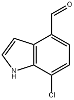 7-氯-1H-吲哚-4-甲醛,1167055-37-9,结构式