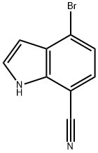 4-溴-7-氰基-吲哚 结构式