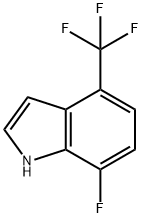 7-氟-4-(三氟甲基)-1H-吲哚, 1167055-51-7, 结构式