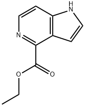 1H-Pyrrolo[3,2-c]pyridine-4-carboxylic acid, ethyl ester Struktur