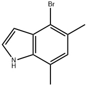 4-溴-5,7-二甲基-吲哚, 1167056-53-2, 结构式