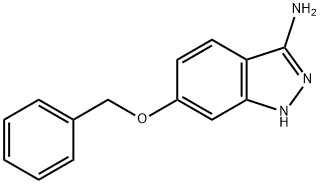 6-(ベンジルオキシ)-1H-インダゾール-3-アミン 化学構造式