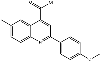 2-(4-METHOXYPHENYL)-6-METHYLQUINOLINE-4-CARBOXYLIC ACID Structure