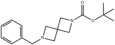 tert-butyl 6-benzyl-2,6-diazaspiro[3.3]heptane-2-carboxylate Structure