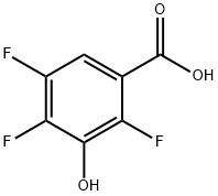 2,4,5-トリフルオロ-3-ヒドロキシ安息香酸 化学構造式