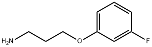 3-(3-フルオロフェノキシ)プロピルアミン 化学構造式