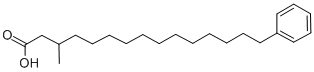 3-METHYL-15-PHENYLPENTADECANOIC ACID Struktur