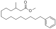 3-METHYL-15-PHENYLPENTADECANOIC ACID METHYL ESTER Structure