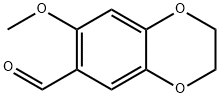 7-メトキシ-2,3-ジヒドロ-1,4-ベンゾジオキシン-6-カルブアルデヒド 化学構造式