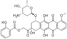 14-salicyloyldaunorubicin Struktur