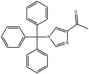 1-(1-三苯甲基-4-)乙酮, 116795-55-2, 结构式