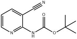 (3-氰基吡啶-2-基)氨基甲酸叔丁酯, 116799-19-0, 结构式