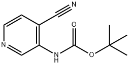 Carbamic acid, (4-cyano-3-pyridinyl)-, 1,1-dimethylethyl ester (9CI) Struktur
