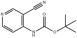 Carbamic acid, (3-cyano-4-pyridinyl)-, 1,1-dimethylethyl ester (9CI) Struktur