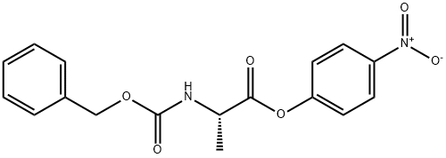 N-カルボベンゾキシ-L-アラニンp-ニトロフェニル 化学構造式