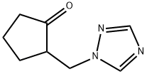 2-(1,2,4-三唑-1-基甲基)-1-环戊酮, 116802-66-5, 结构式