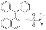 1-NAPHTHYL DIPHENYLSULFONIUM TRIFLATE Struktur