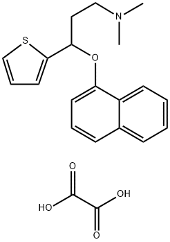 S-(+)-N,N-DIMETHYL-3-(1-NAPHTHLENYLOXY)-3-(2-THIENYL)-PROPANAMINE Structure