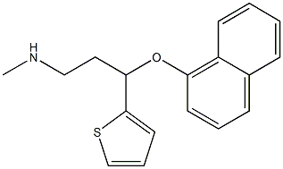 (±)-デュロキセチン 化学構造式
