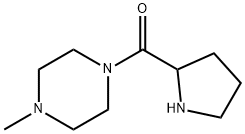 (4-METHYL-PIPERAZIN-1-YL)-PYRROLIDIN-2-YL-METHANONE Struktur