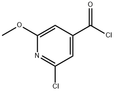 2-クロロ-6-メトキシピリジン-4-カルボニルクロリド 化学構造式