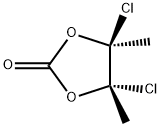 TRANS-4,5-ジクロロ-4,5-ジメチル-1,3-ジオキソラン-2-オン 化学構造式