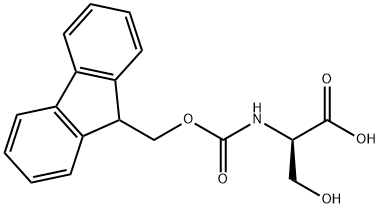 N-(9-芴甲氧羰基)-D-丝氨酸, 116861-26-8, 结构式