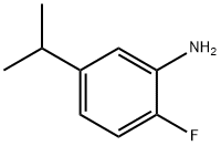 Benzenamine, 2-fluoro-5-(1-methylethyl)- (9CI) Struktur