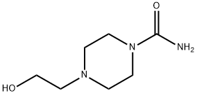 4-(2-ヒドロキシエチル)ピペラジン-1-カルボン酸アミド 化学構造式