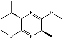 (2S,5SR)-(+)-2,5-Dihydro-3,6-dimethoxy-2-isopropyl-5-methylpyrazine Struktur