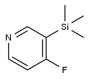 4-FLUORO-3-(TRIMETHYLSILYL)PYRIDINE Structure