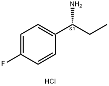 (R)-alpha-Ethyl-4-fluorobenzylamine hydrochloride Structure