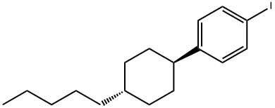 1-ヨード-4-(trans-4-ペンチルシクロヘキシル)ベンゼン 化学構造式