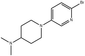 1-(6-bromopyridin-3-yl)-N,N-dimethylpiperidin-4-amine Struktur