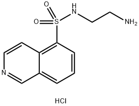 N-(2-氨乙基)-5-异喹啉磺酰胺盐酸盐 结构式