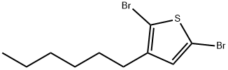 2,5-Dibromo-3-hexylthiophene Structure