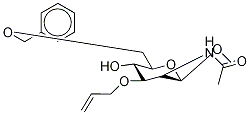 Methyl 2-(AcetylaMino)-2-deoxy-6-O-(phenylMethyl)-3-O-2-propen-1-yl-β-D-glucopyranoside Struktur