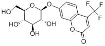 4-(TRIFLUOROMETHYL)UMBELLIFERYL-BETA-D-GLUCOPYRANOSIDE Struktur