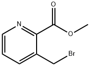 3-(溴甲基)吡啶-2-甲酸甲酯,116986-09-5,结构式