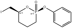 6-(iodomethyl)-2-oxo-2-phenoxy-1,2-oxaphosphorinane Structure