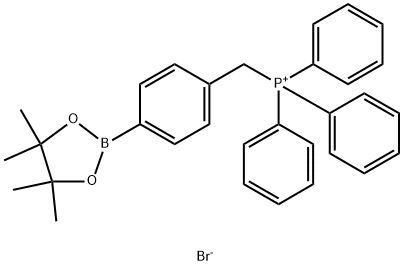 Bromotriphenyl(4-(4,4,5,5-tetramethyl-1,3,2-dioxaborolan-2-yl)benzyl)phosphorane Struktur
